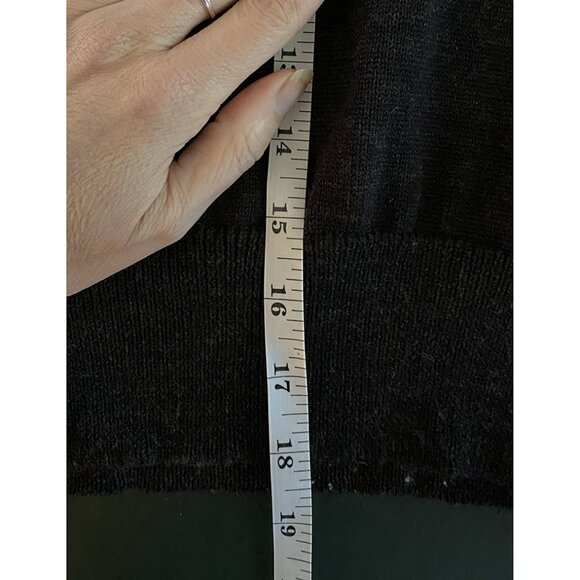 Caves Collect | Black Pure Wool Cropped Turtleneck Sweater – Size S 🖤✨ - Picture 11 of 11